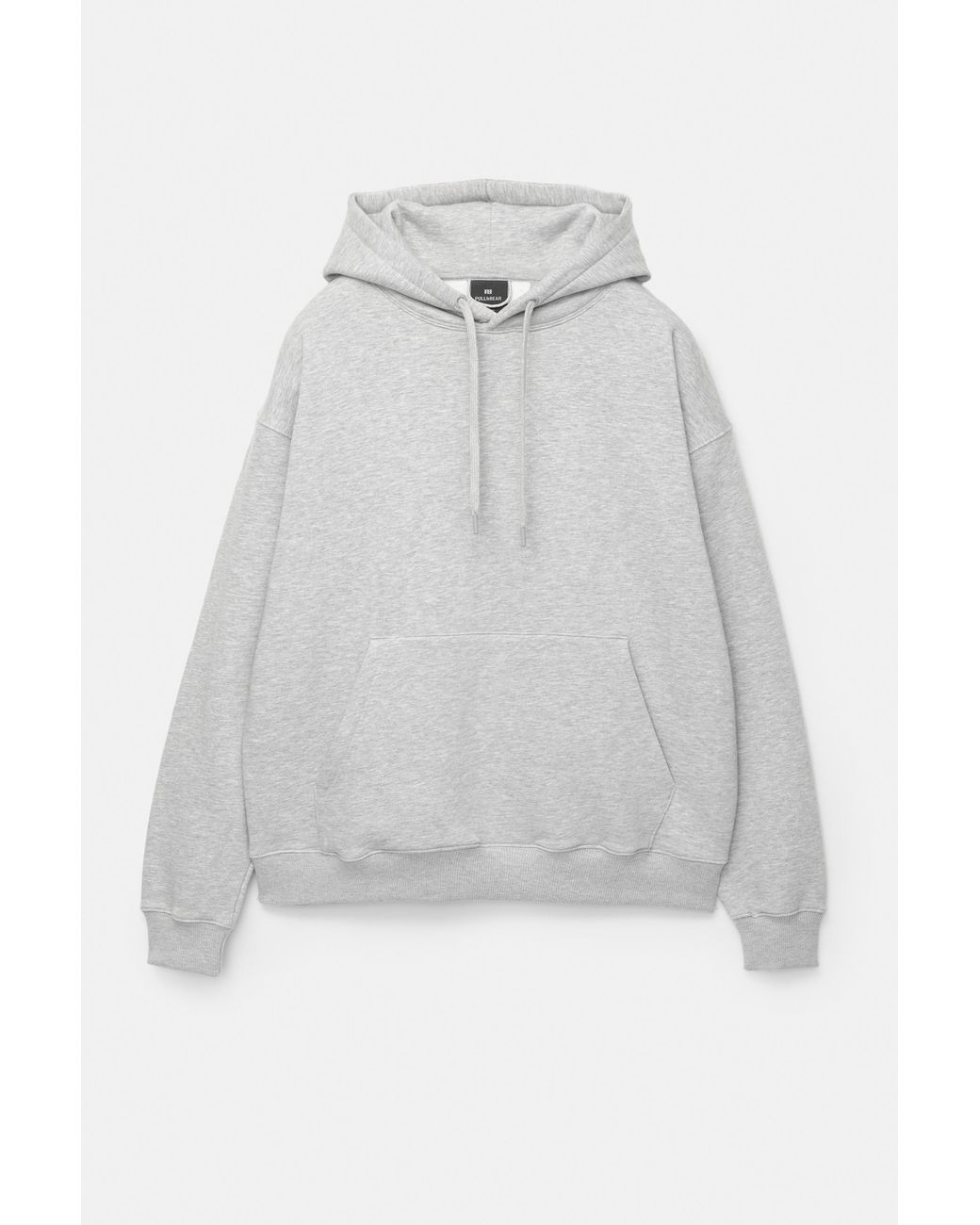 Pull&Bear Basic Hoodie in het Gray voor heren