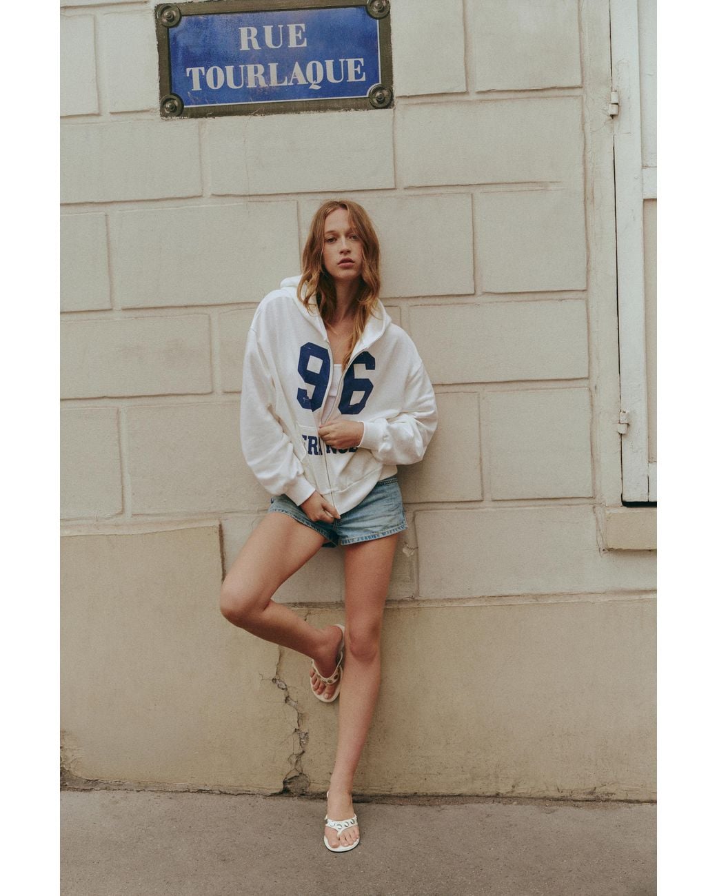 Pull&Bear Multicolor France Zip-Up Hoodie