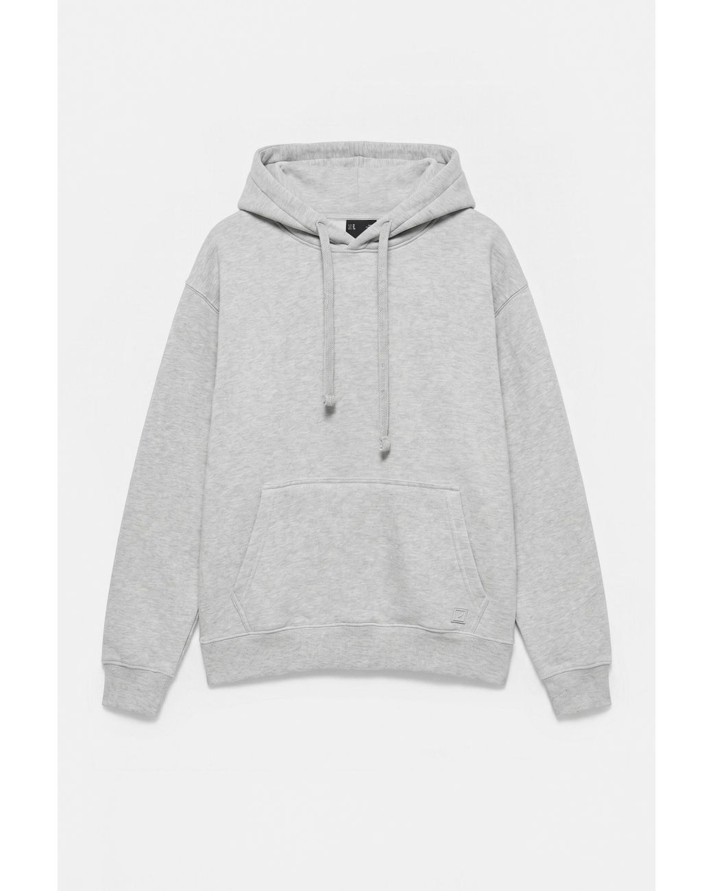 Pull&Bear Gray Basic Hoodie for men
