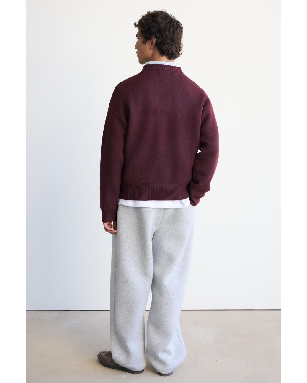 Pull Brodé Pull&Bear pour homme en coloris Purple