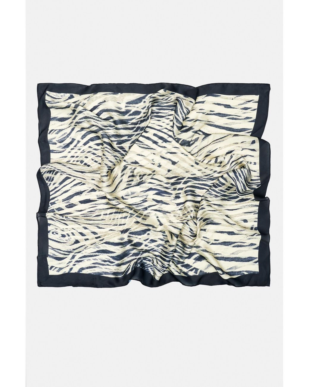 Pull&Bear Blue Zebra Print Bandana
