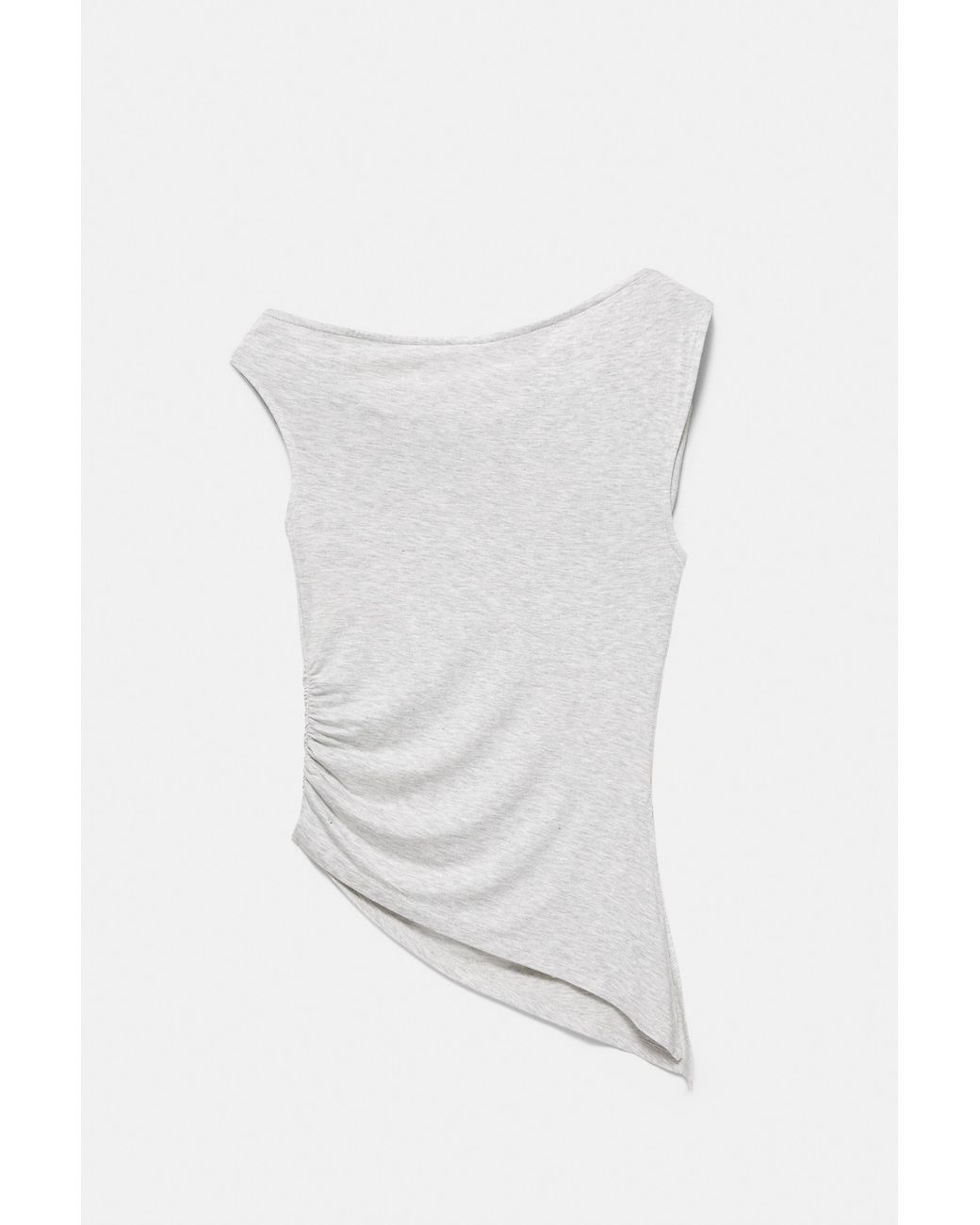 Top Asymétrique Pull&Bear en coloris Pink