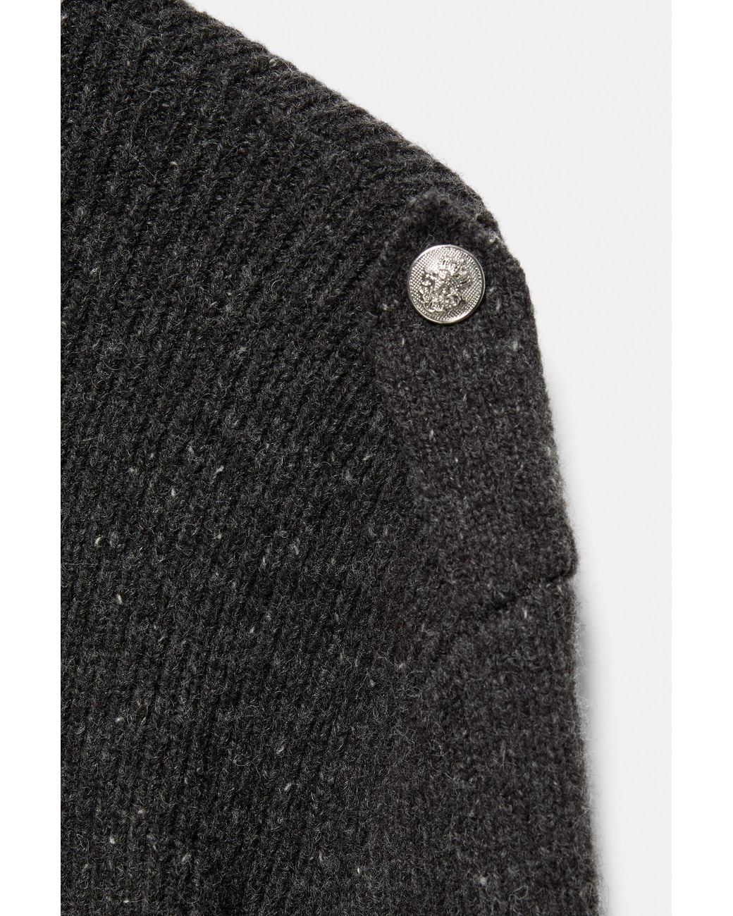 Pull&Bear Black 100% Wool Cardigan