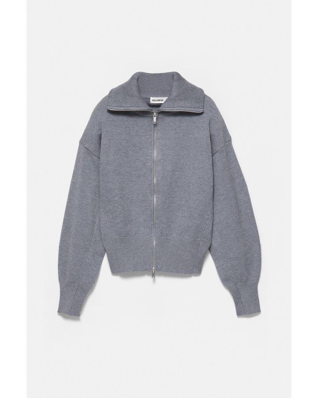 Pull&Bear Green Zip-Up Cardigan
