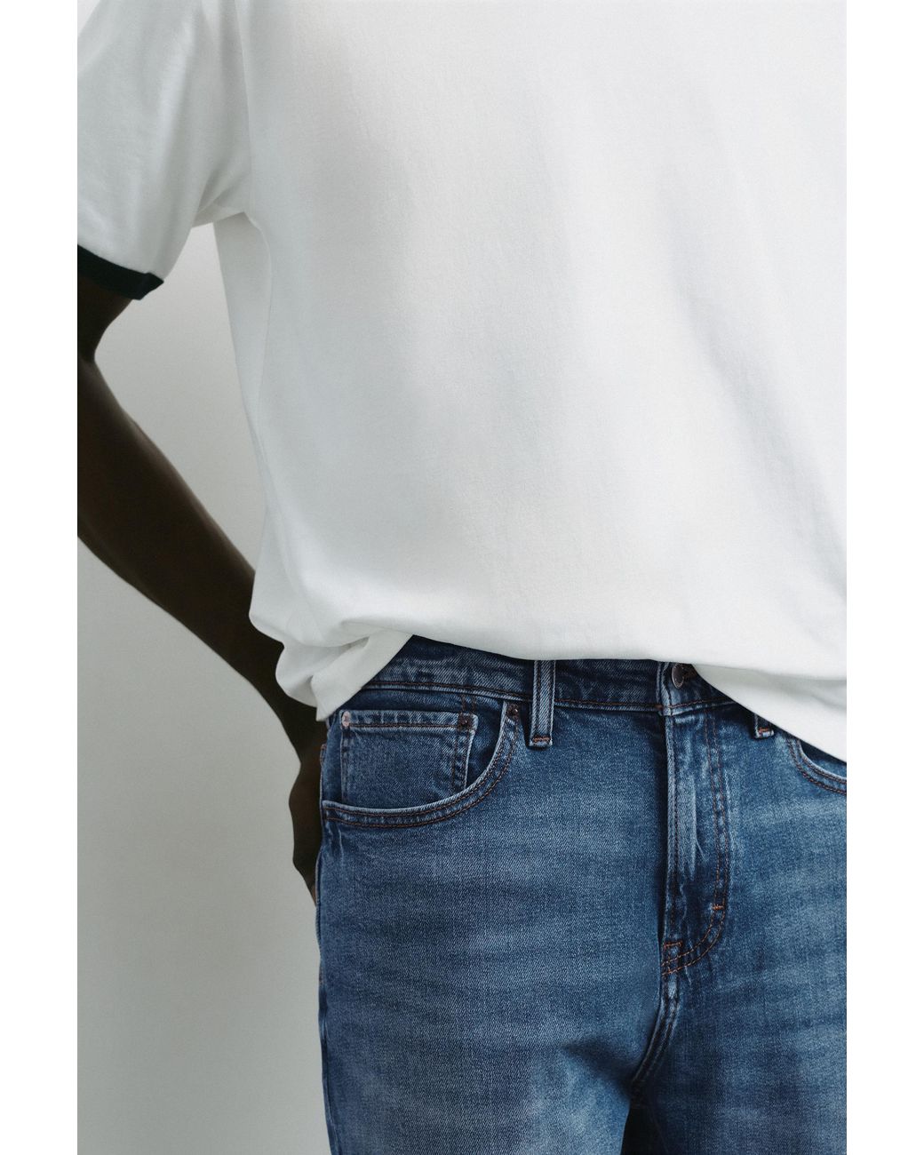 Pull&Bear Slim Jeans in het Blue voor heren