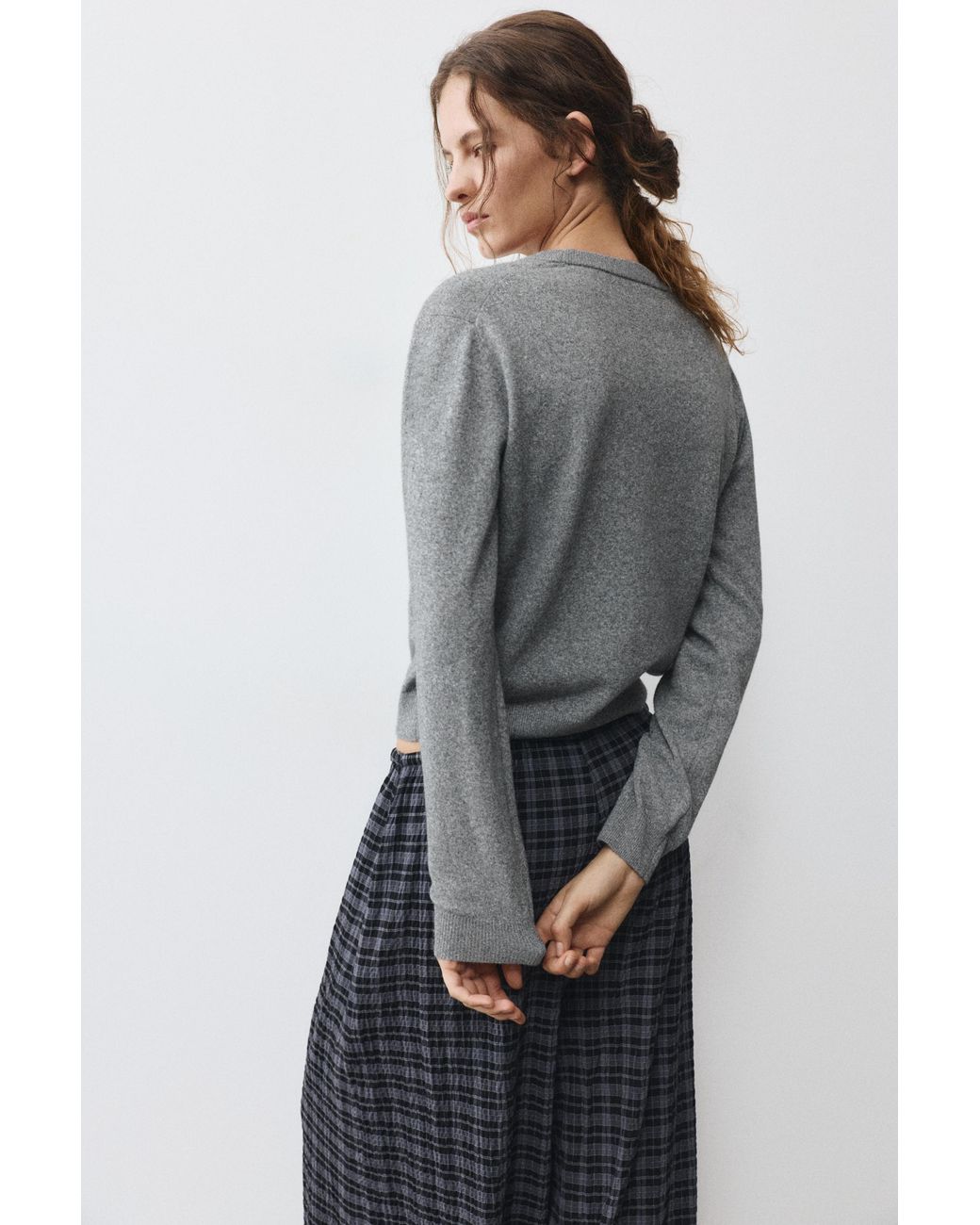 Pull&Bear Gray Basic Soft Knit Jumper