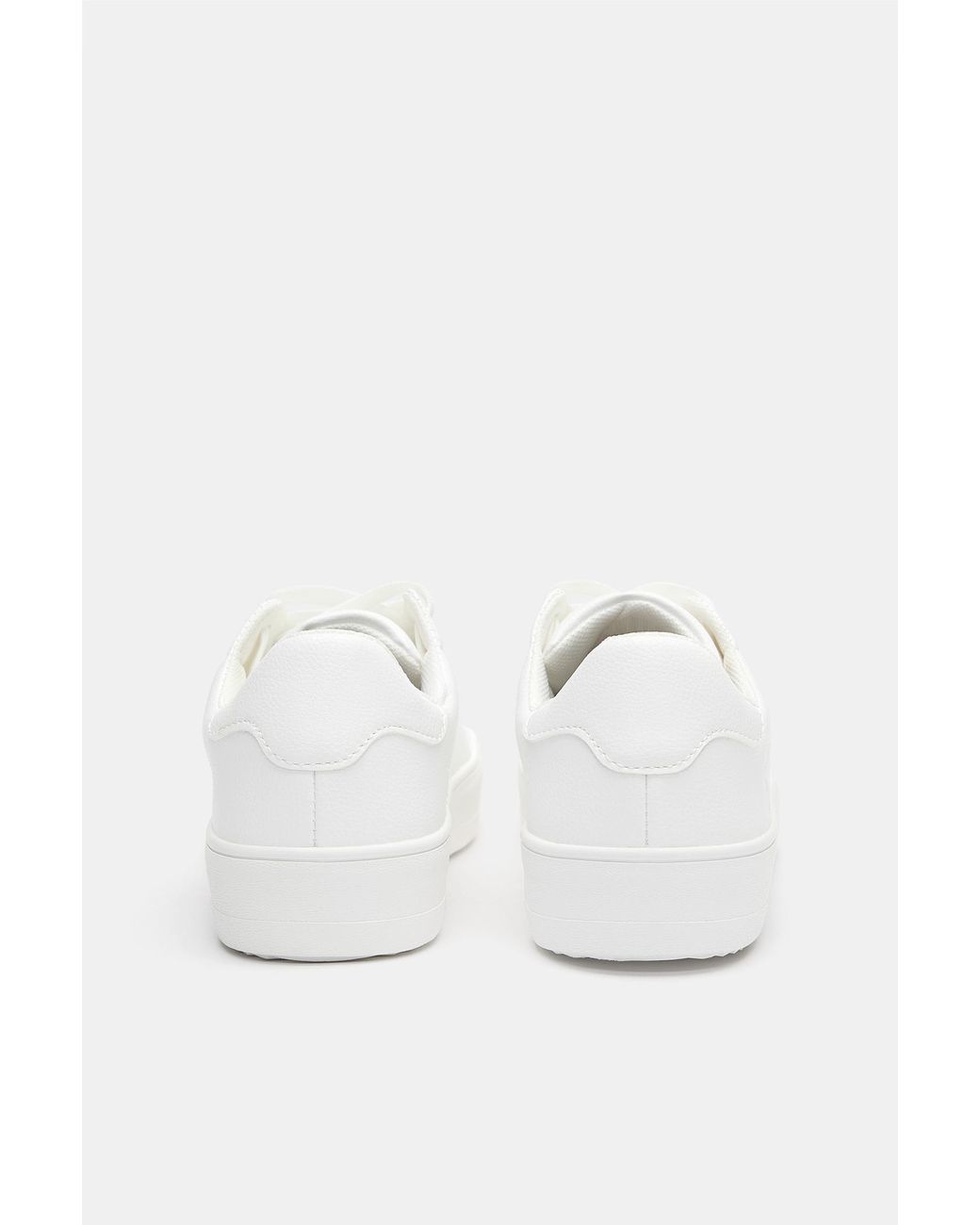Pull&Bear White Basic Trainers