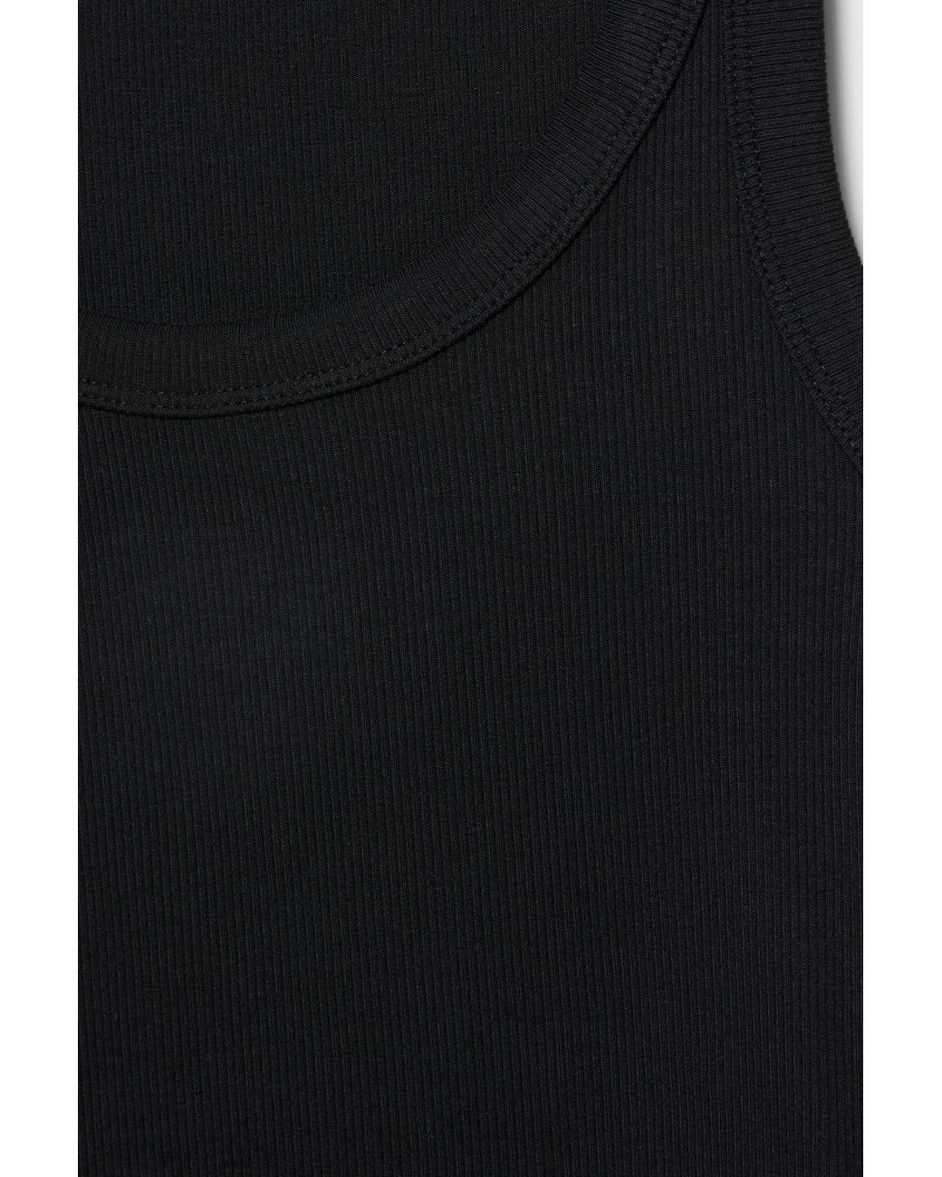 Pull&Bear Basic Tanktop in het Black