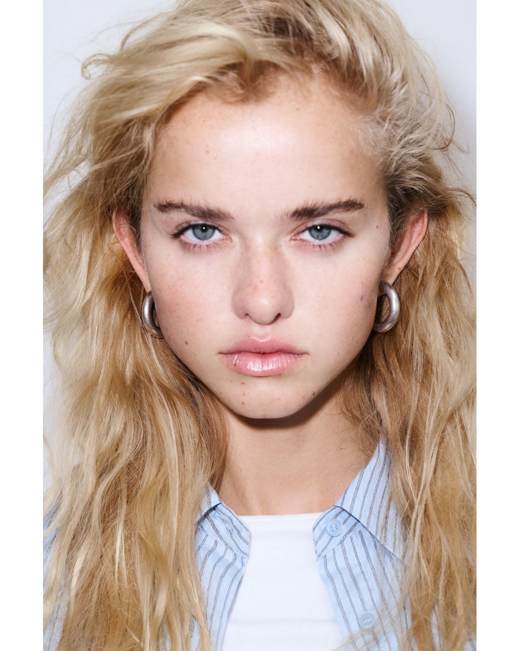 Pull&Bear White 6-Pack Of Hoop Earrings