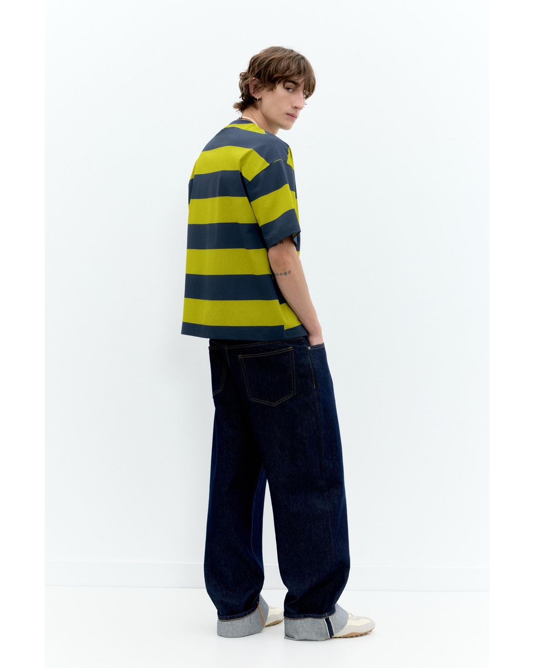 Pull&Bear Blue Toy Story Striped T-Shirt for men