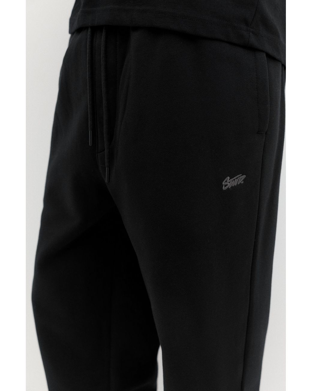 Pull&Bear Black Stwd Joggers for men