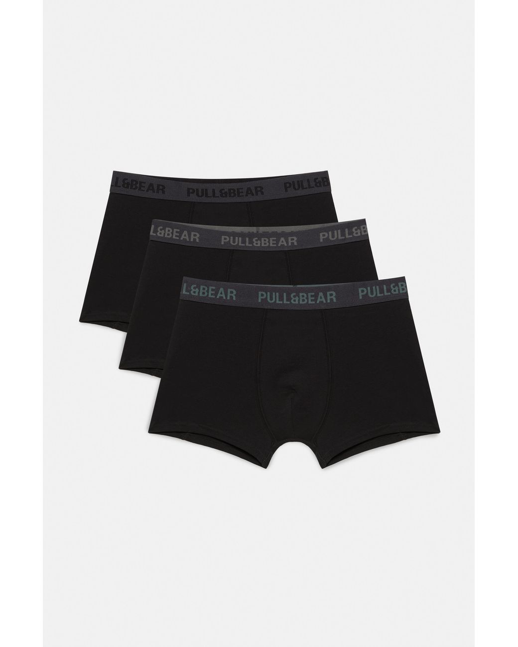 Pull&Bear Black 3-Pack Of Boxers for men