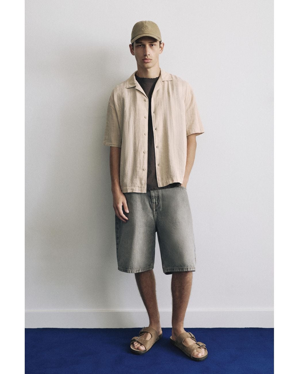 Camicia A Quadri di Pull&Bear in Natural da Uomo