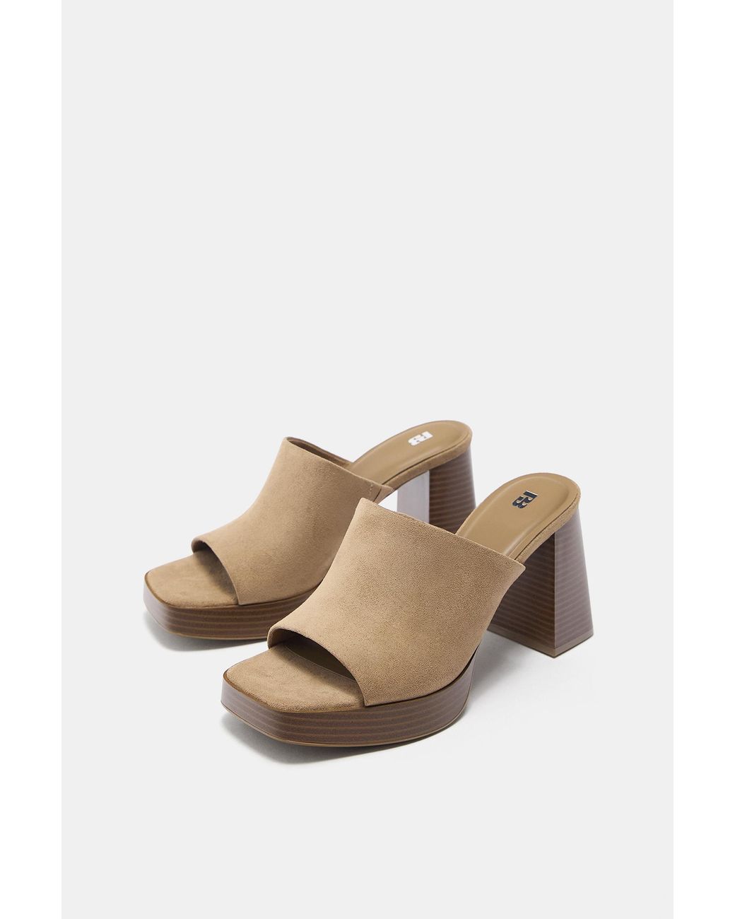 Pull&Bear Brown Clogs Mit Absatz