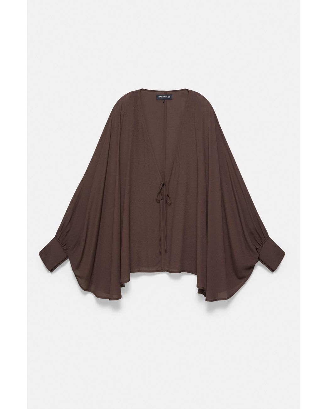 Pull&Bear Black Flowing Cape Blouse