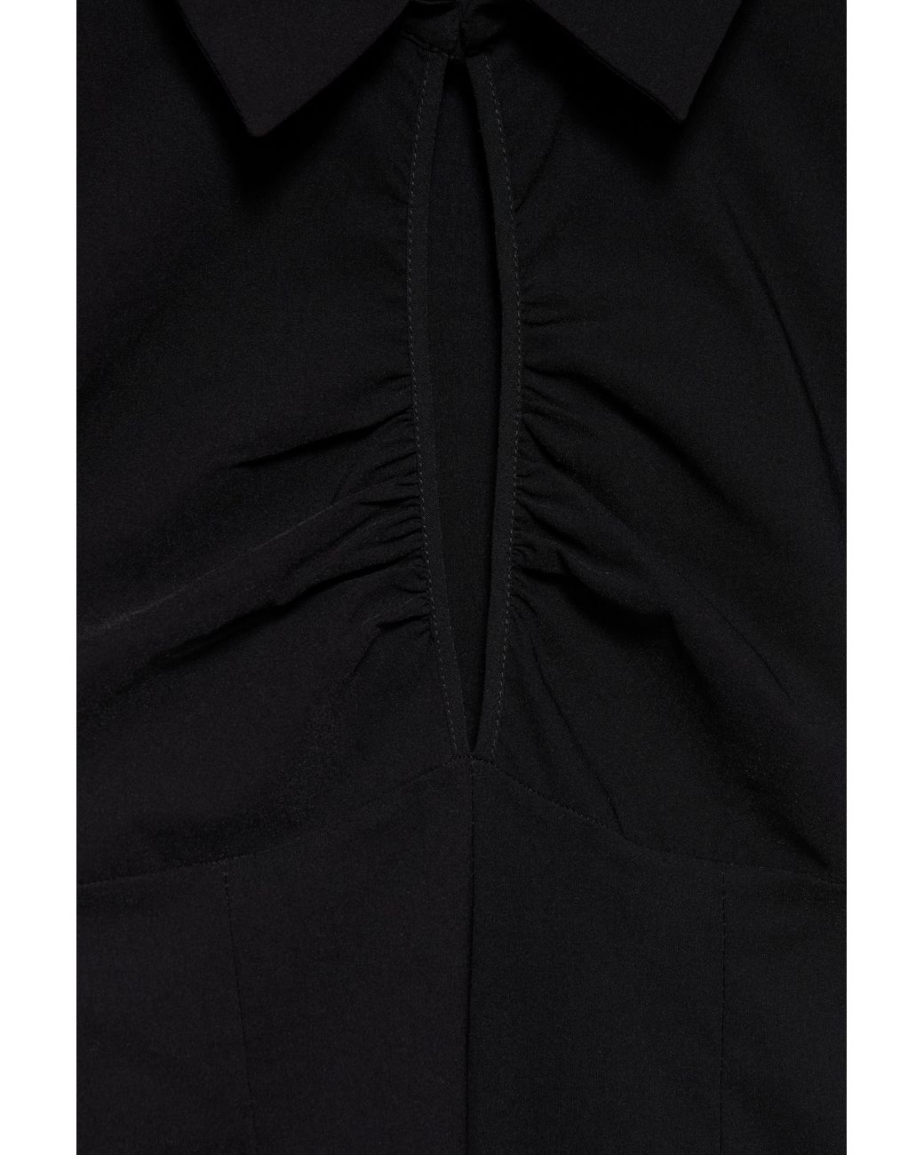 Pull&Bear Blue Short Sleeve Cut-Out Top