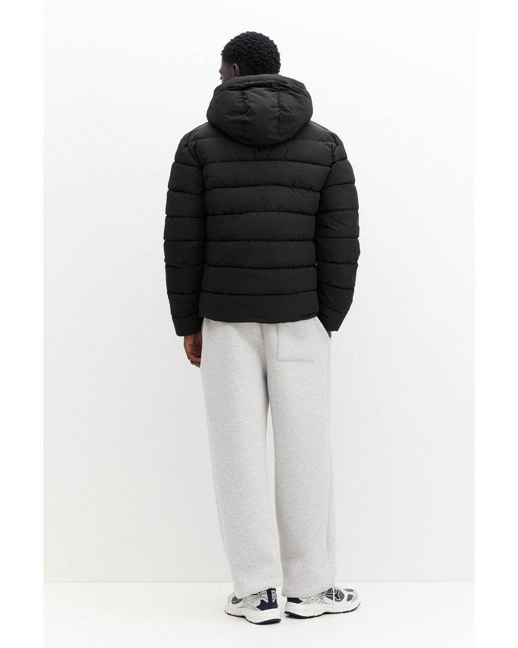 Doudoune À Capuche Pull&Bear pour homme en coloris Black