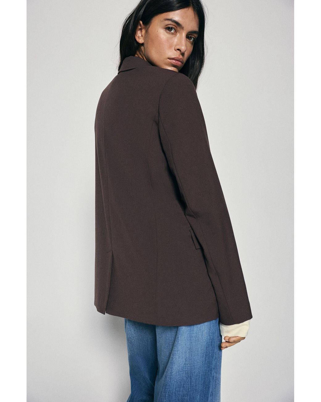 Pull&Bear Brown Basic Blazer