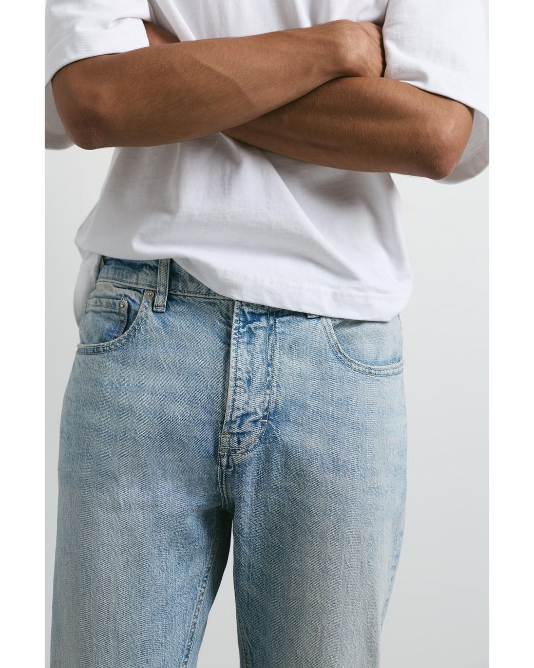 Pull&Bear Slim Jeans in het Blue voor heren