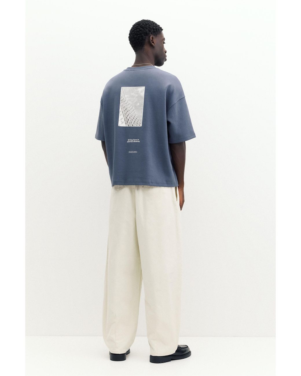 Sweat Manches Courtes Graphique Pull&Bear pour homme en coloris Blue