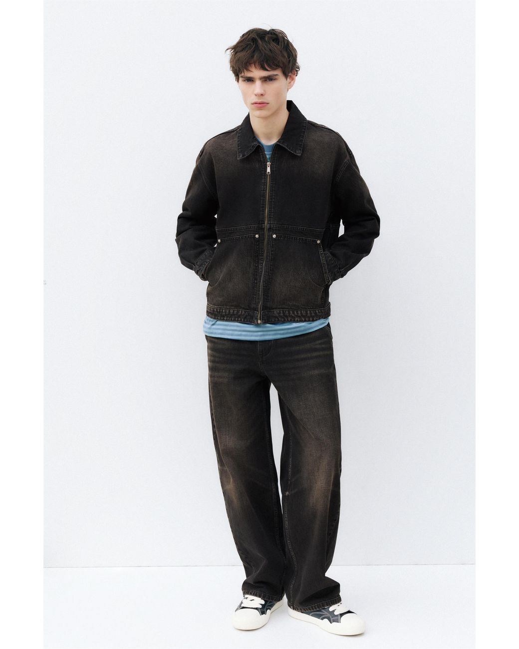 Pull&Bear Jeansjacke Mit Taschen in Multicolor für Herren