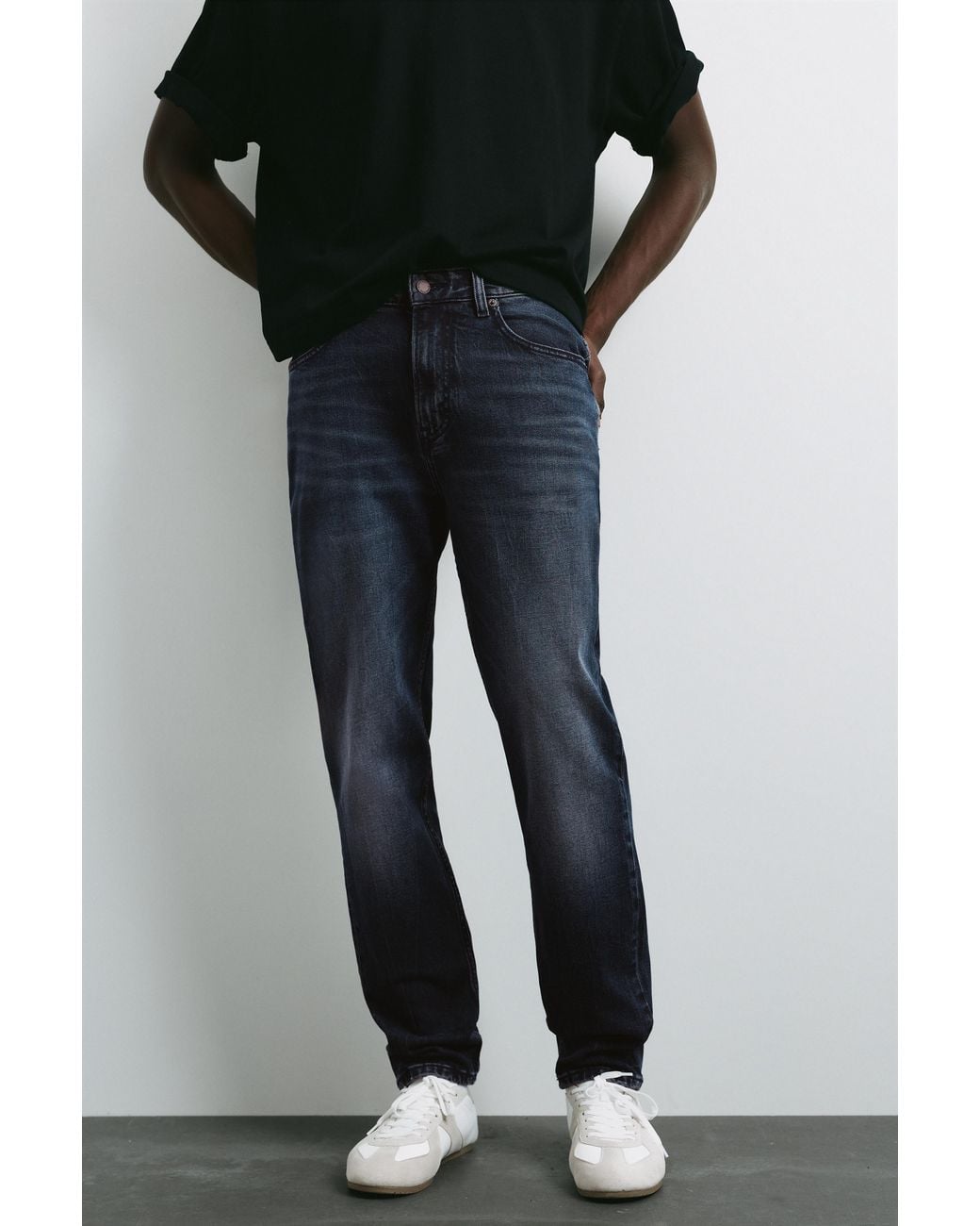 Pull&Bear Slim Jeans in het Black voor heren