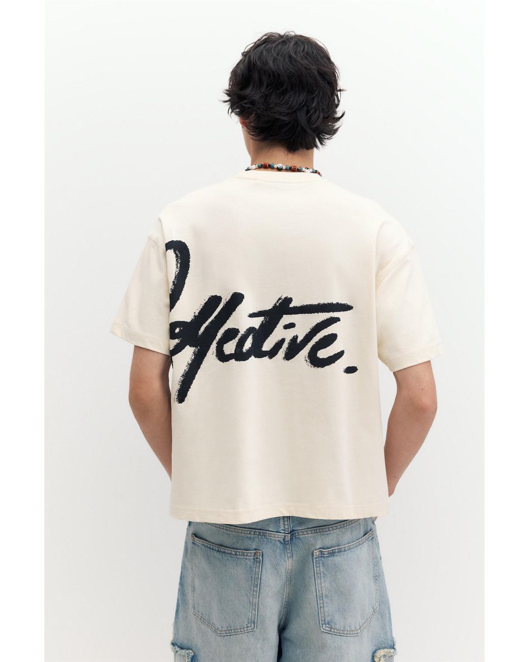 Pull&Bear Gray Stwd Graffiti T-Shirt for men