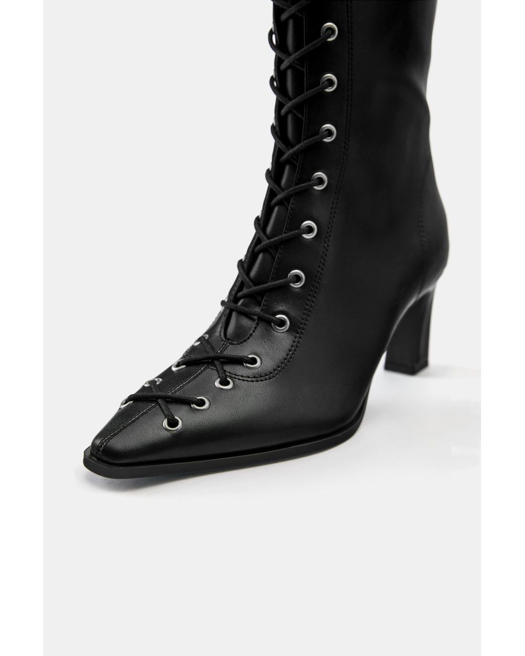 Bottes Hautes À Lacets Pull&Bear en coloris Blue