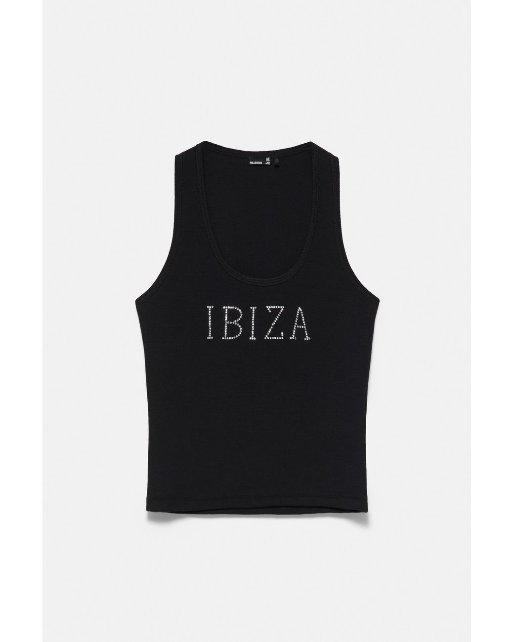 Canotta Ibiza Con Strass di Pull&Bear in Blue