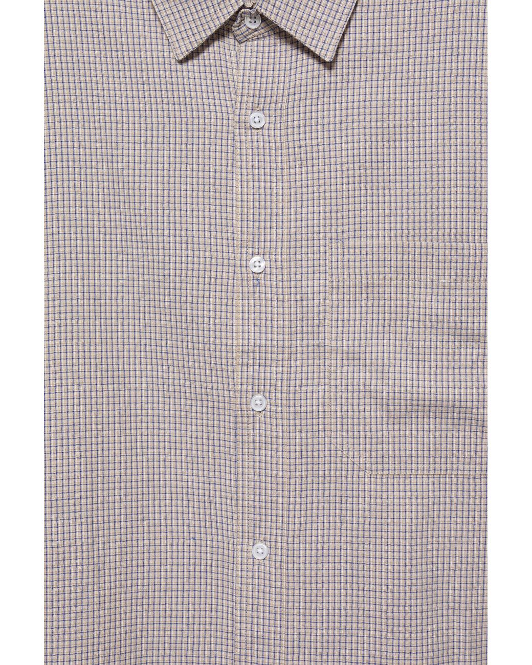 Pull&Bear Gray Double Sleeve Check Shirt for men