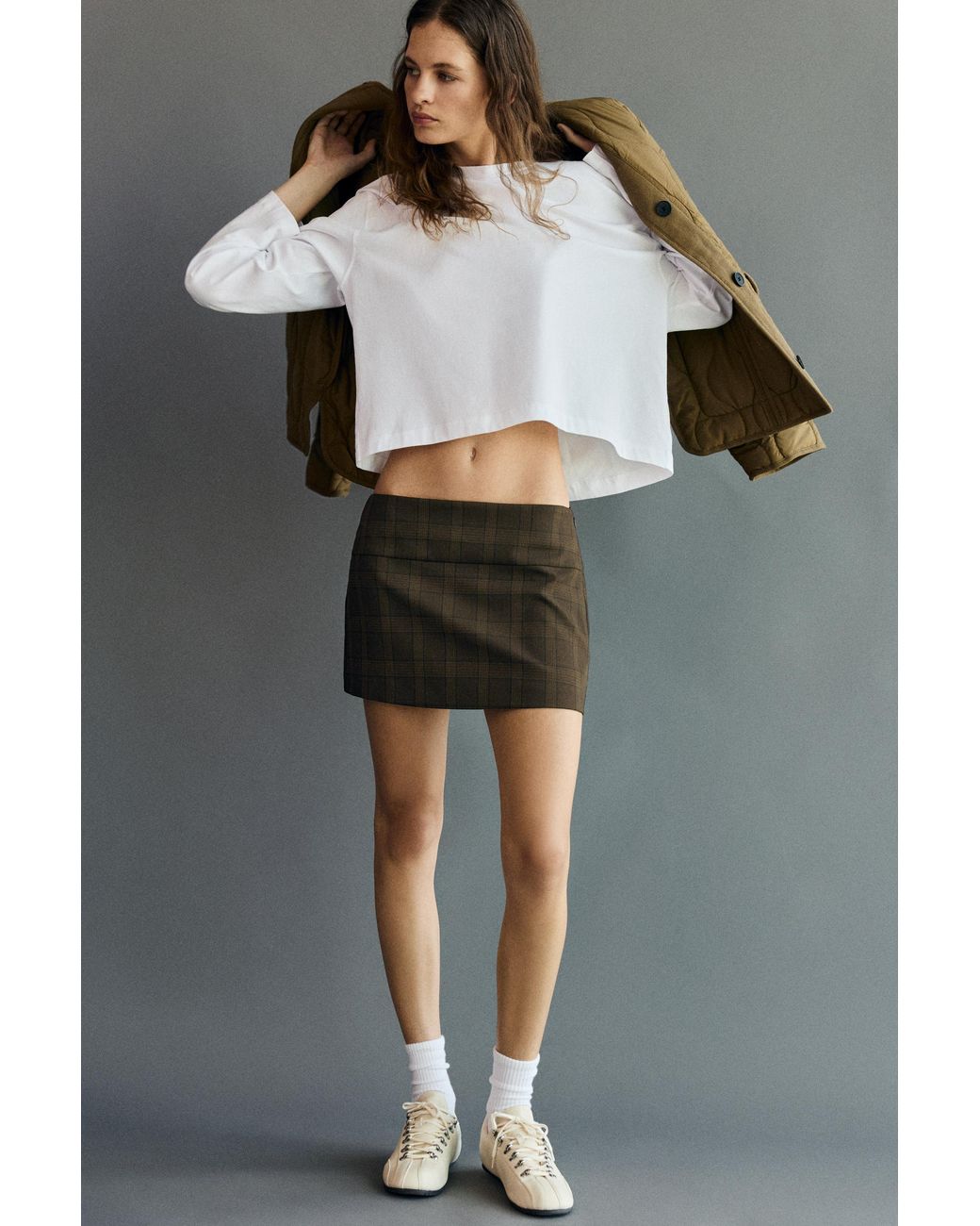 Pull&Bear Green Skort