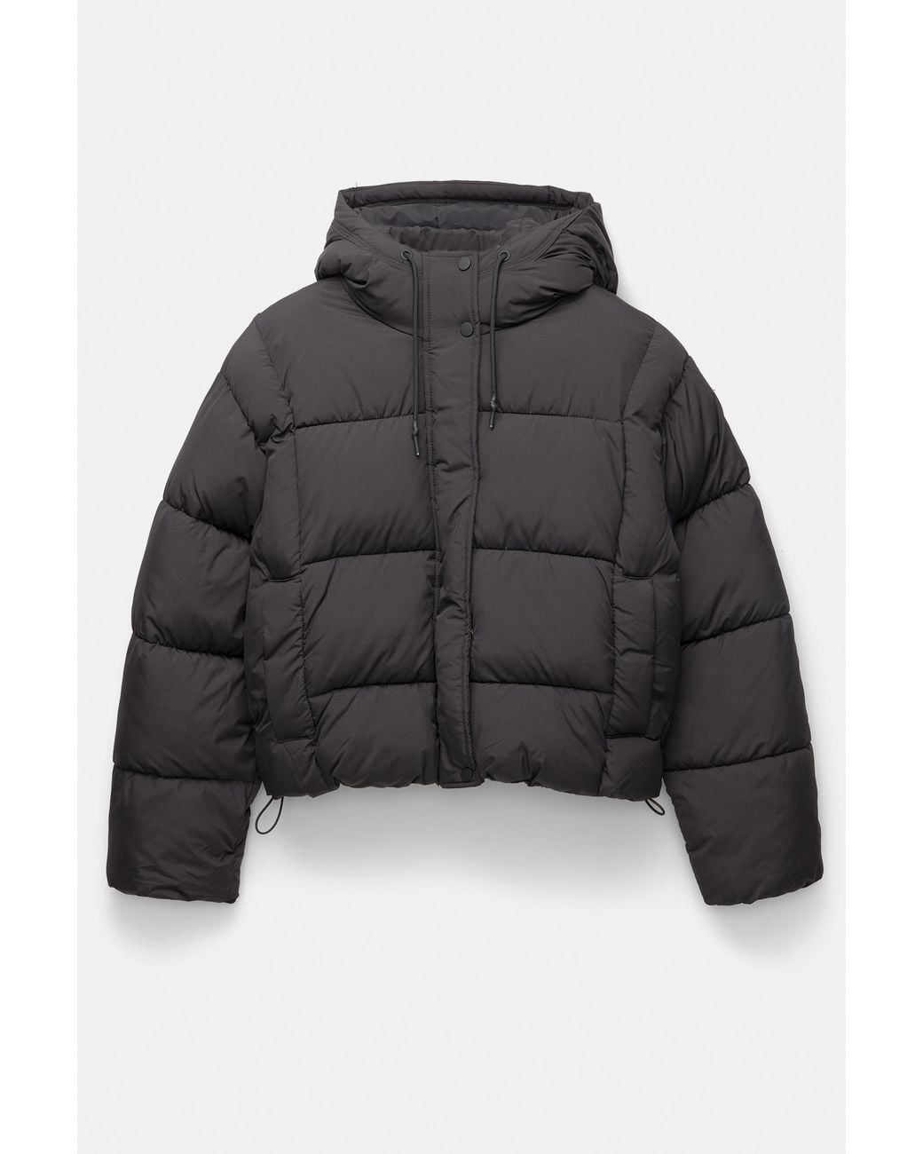 Pull&Bear Blue Hooded Padded Jacket
