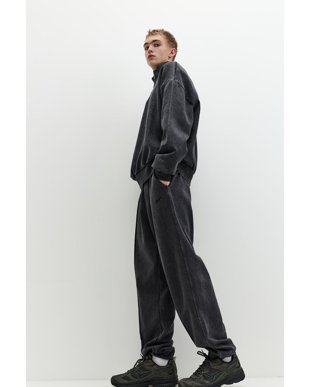 Pull&Bear Mehrteilige Sneaker in Black für Herren