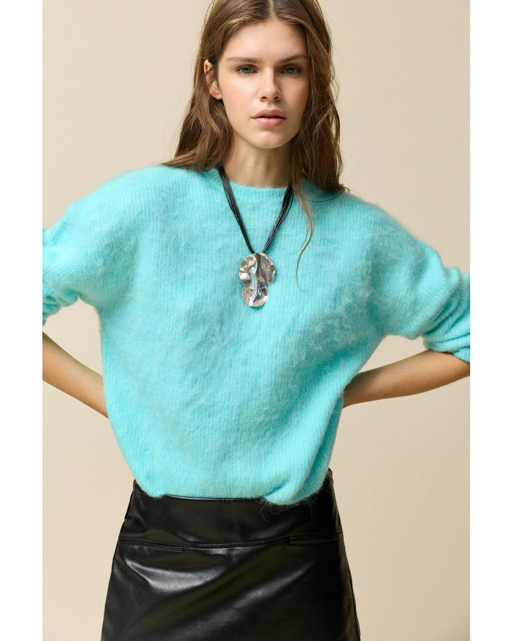 Pull&Bear Blue Soft-Touch Knit Jumper