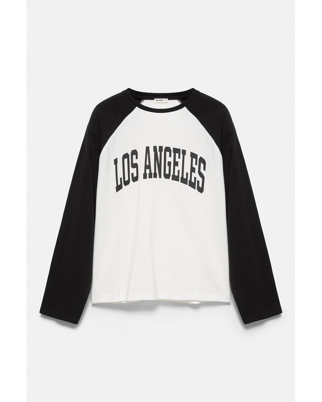 Pull&Bear Gray Los Angeles Raglan Sleeve T-Shirt