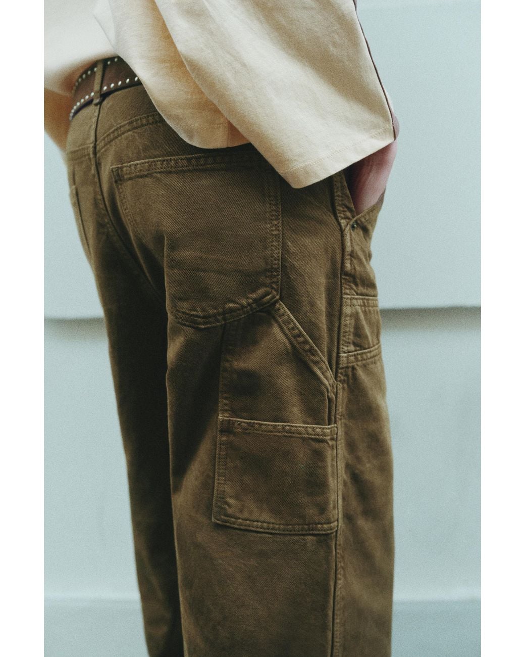 Pull&Bear Carpenterjeans in het Green