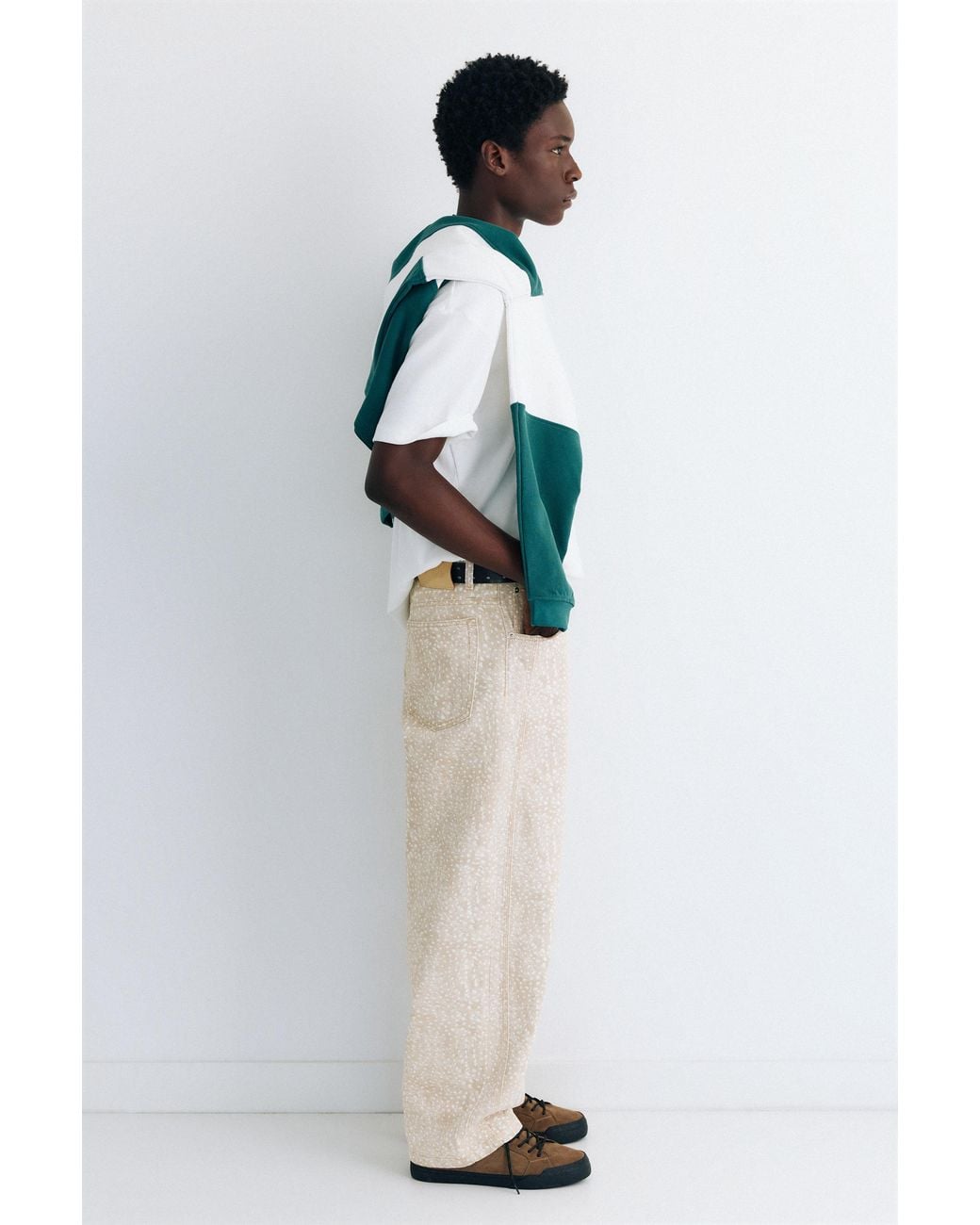 Pull&Bear Hose Mit Bambi-Print in Natural für Herren