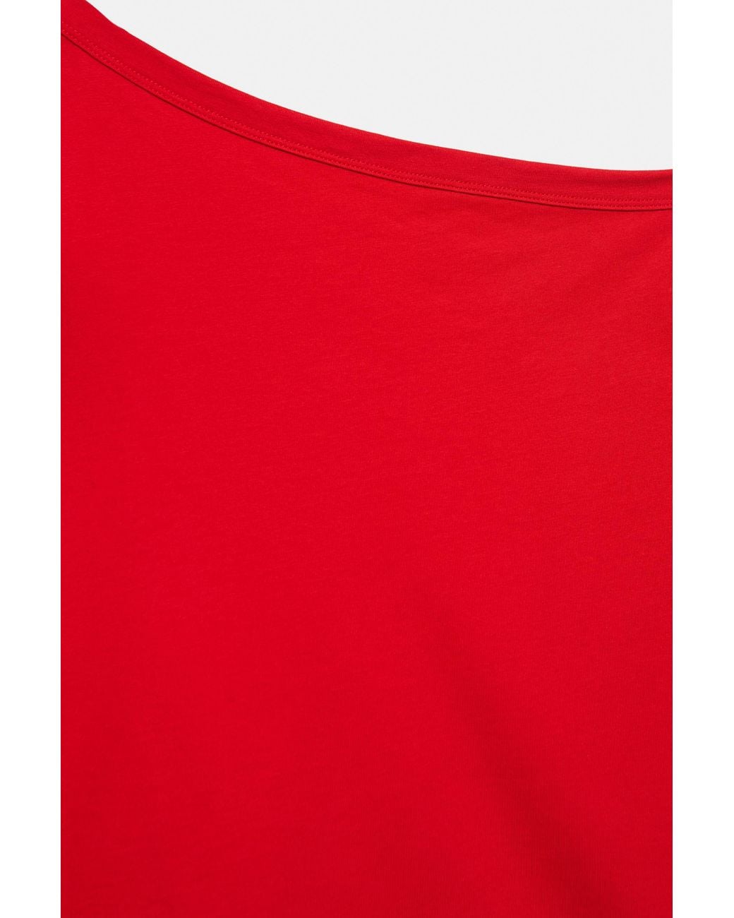 Pull&Bear Red Asymmetric Oversize T-Shirt