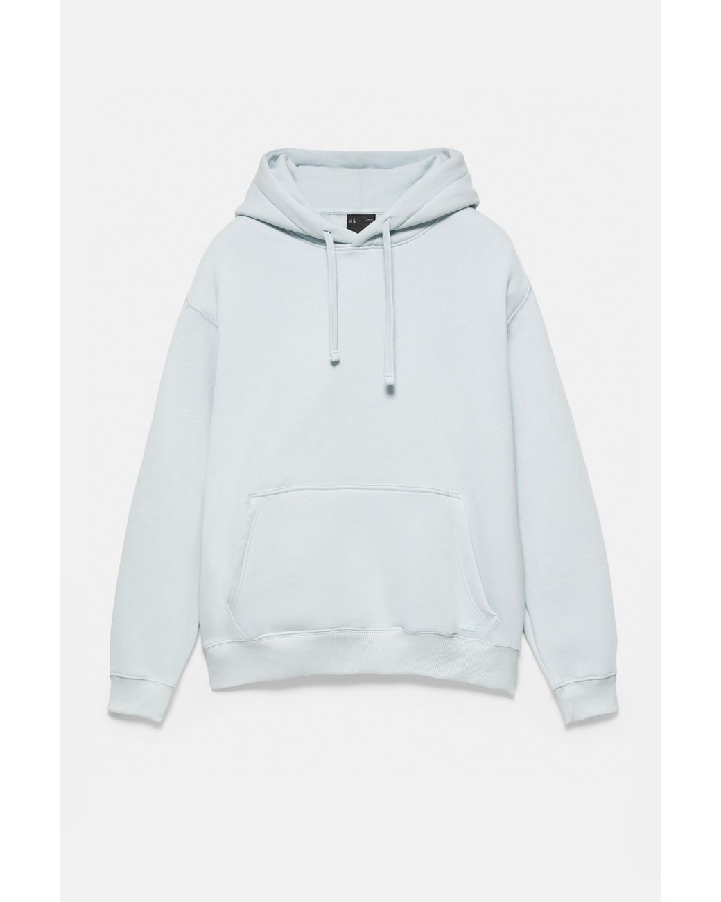 Felpa Basic Con Cappuccio di Pull&Bear in White da Uomo