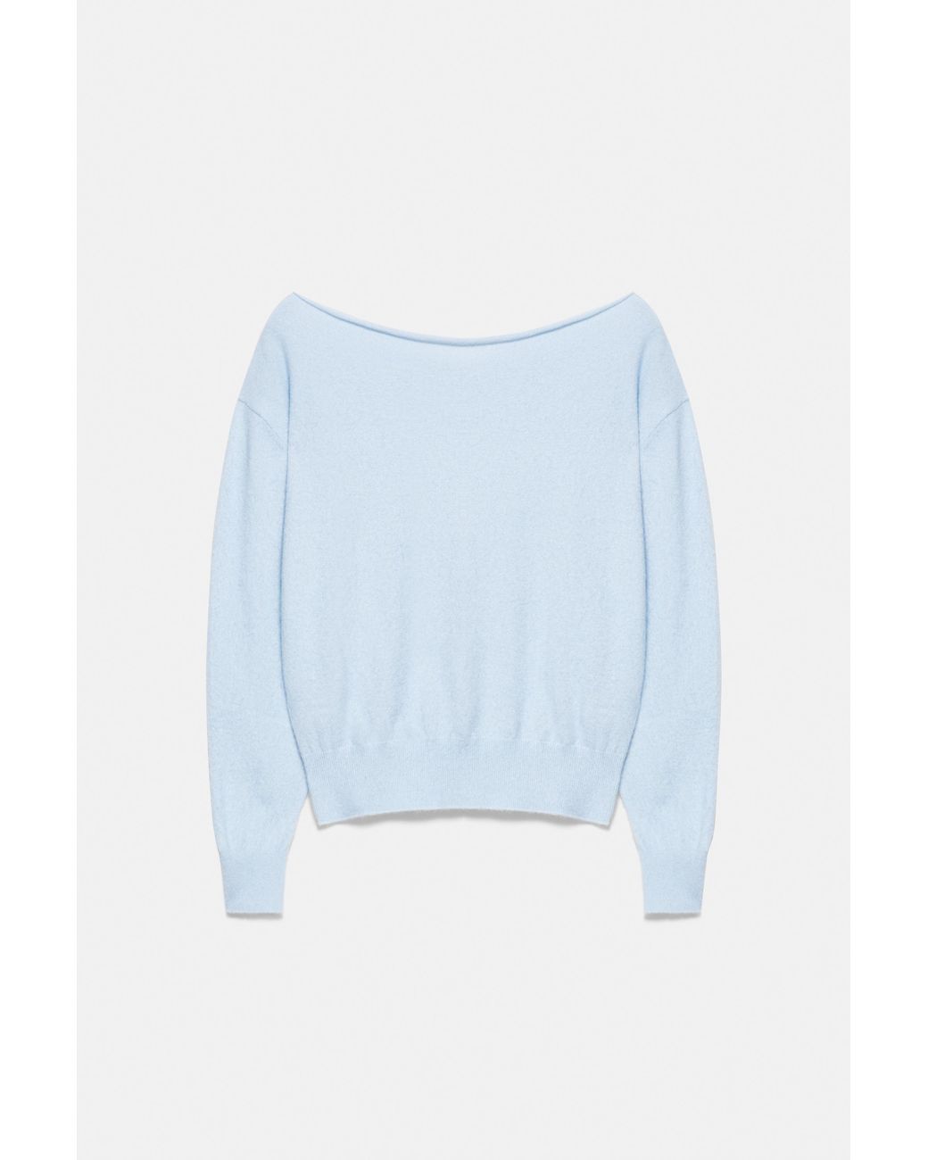 Pull&Bear White Boat-Neck Jumper