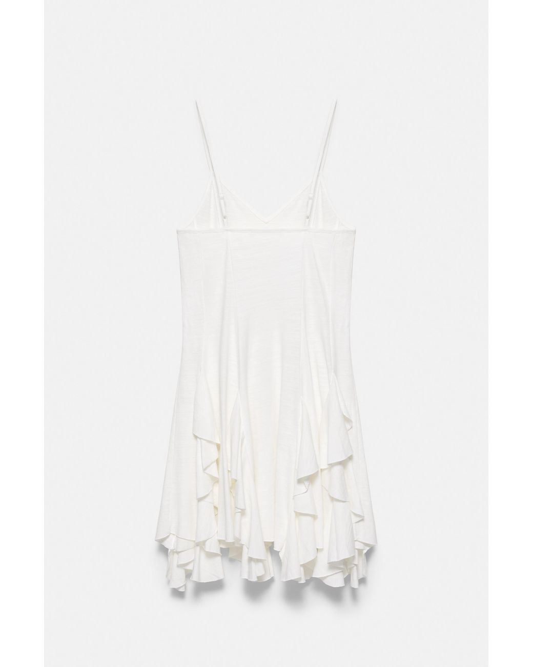 Pull&Bear White Strappy Flared Mini Dress