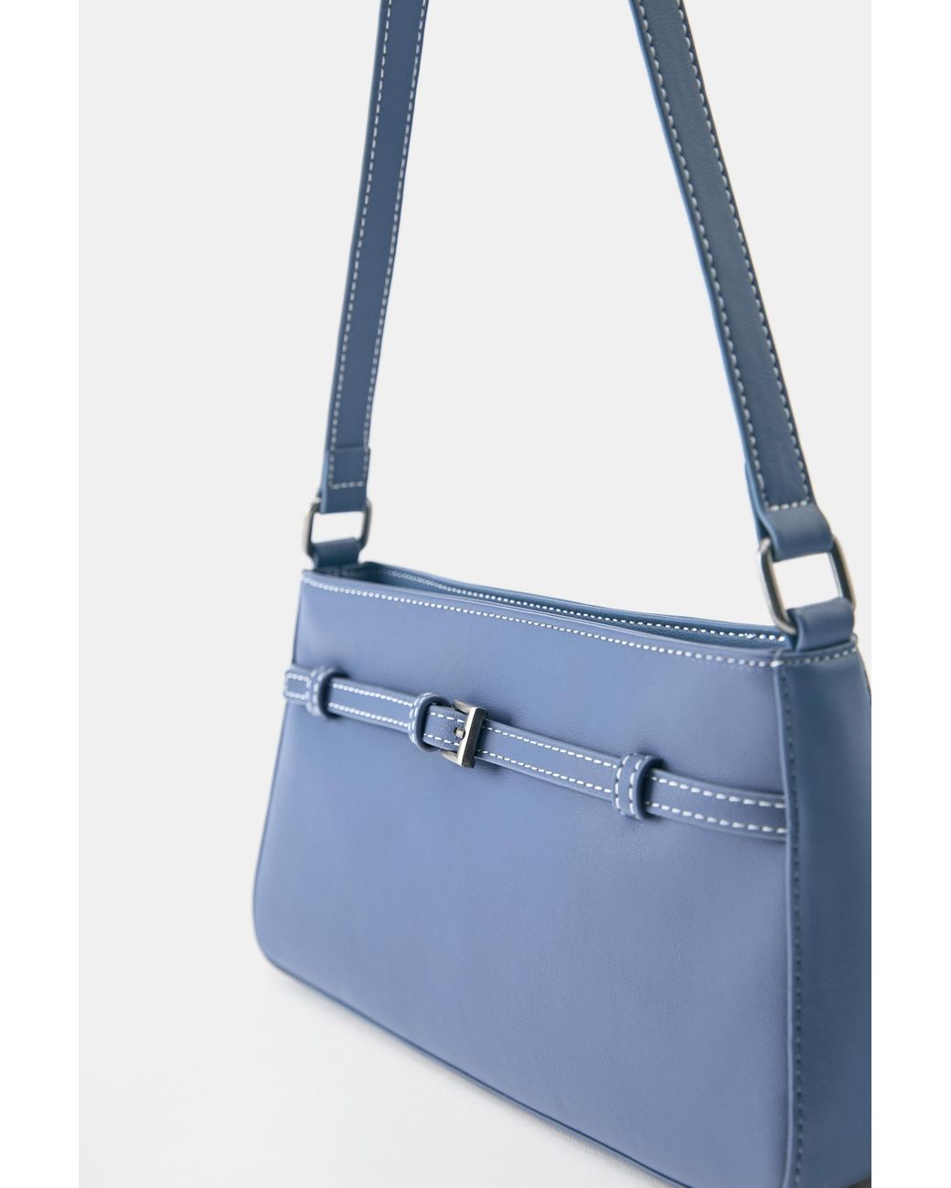 Pull&Bear Black Shoulder Bag With Buckle