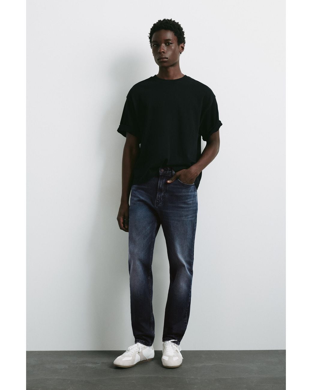 Pull&Bear Slim Jeans in het Black voor heren
