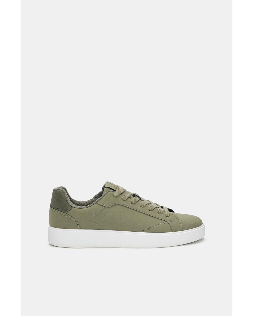 Pull&Bear Blue Basic Trainers With Detail for men