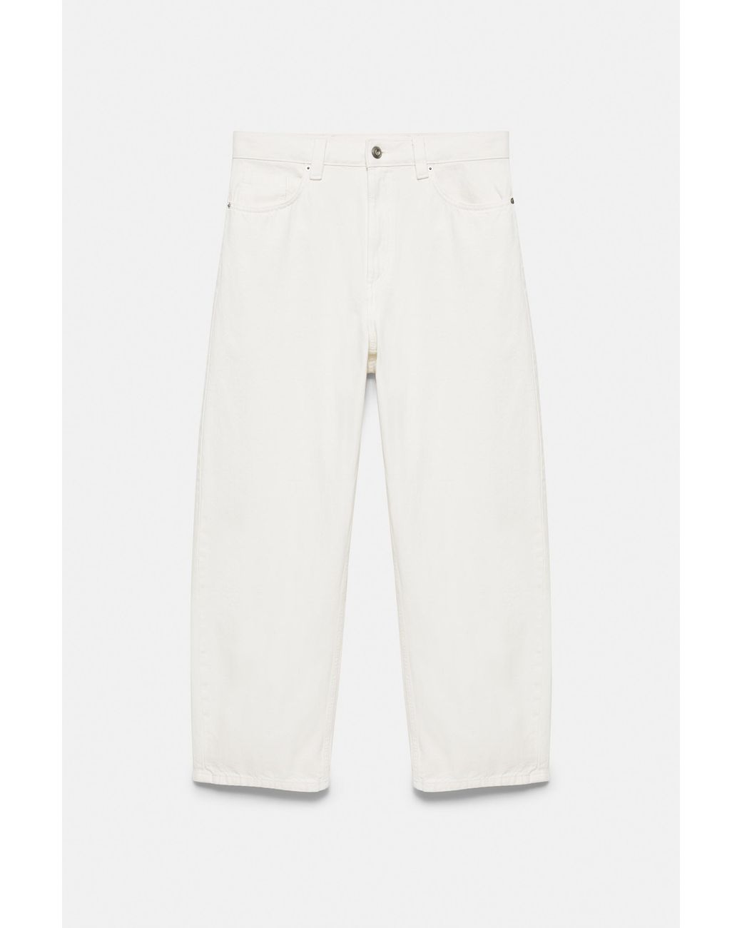 Pull&Bear Baggy Pofmodel Jeans in het White voor heren