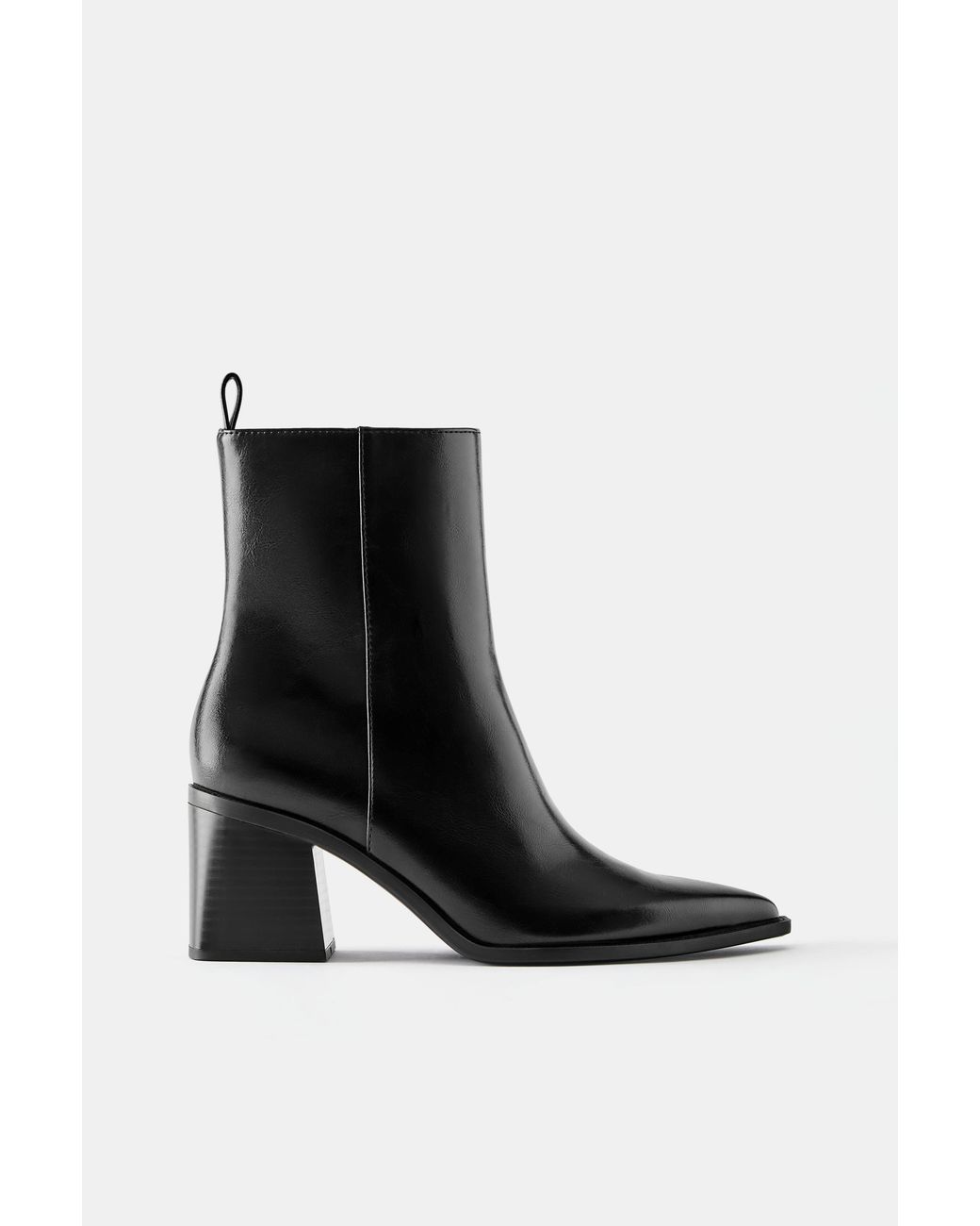 Pull&Bear Gray Absatzstiefeletten Mit Blockabsatz
