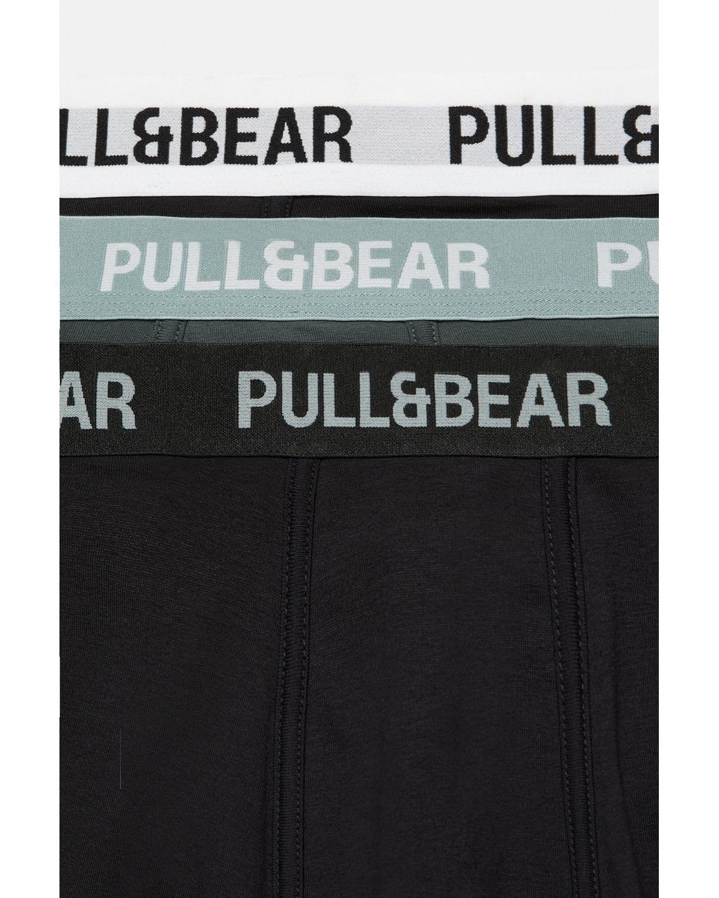 Pack 3 Boxer di Pull&Bear in Black da Uomo