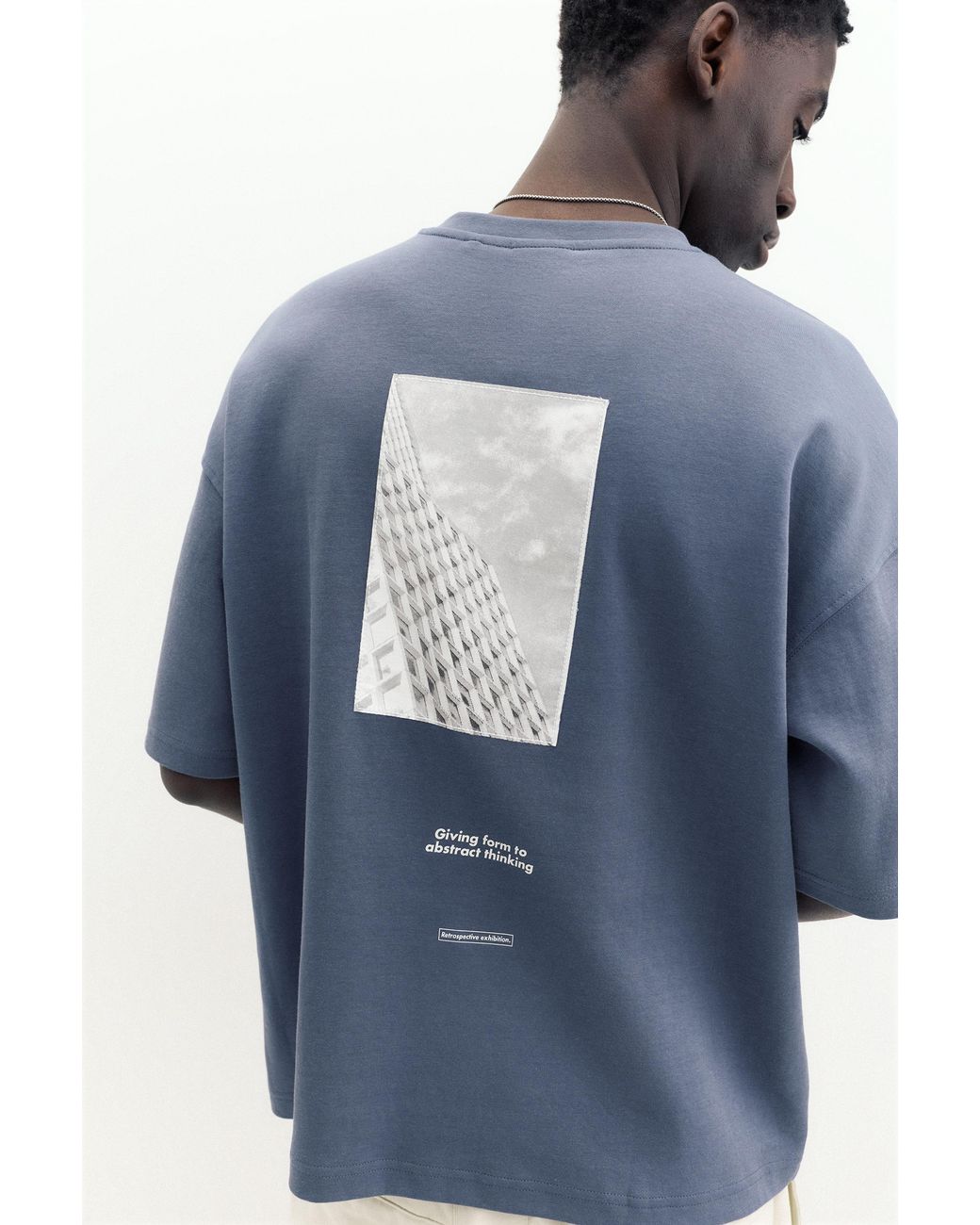 Sweat Manches Courtes Graphique Pull&Bear pour homme en coloris Blue