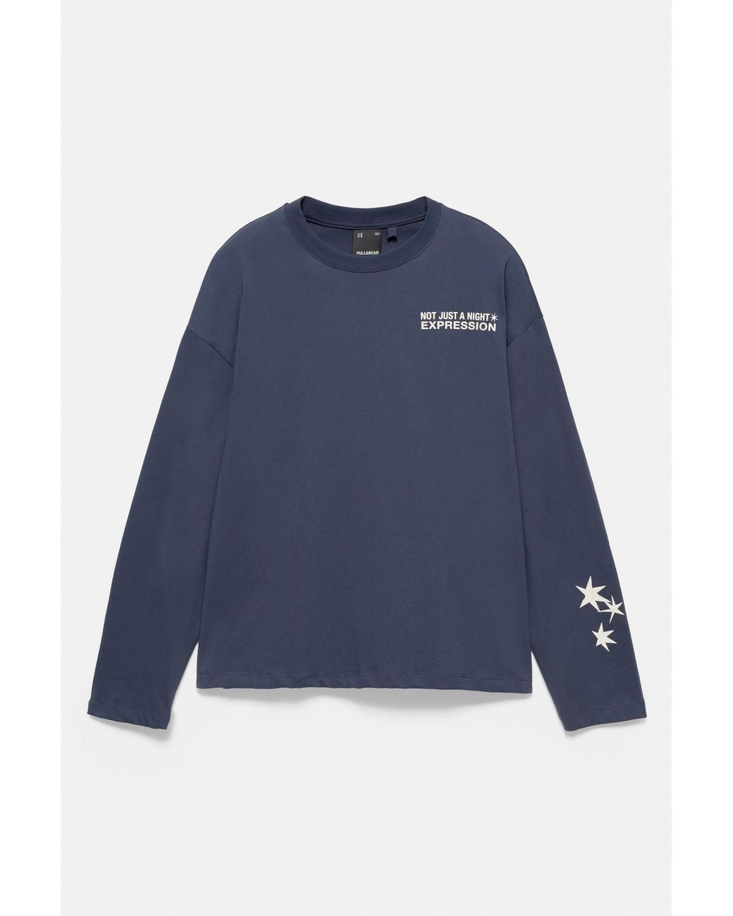 T-Shirt Texte Étoiles Pull&Bear pour homme en coloris Black