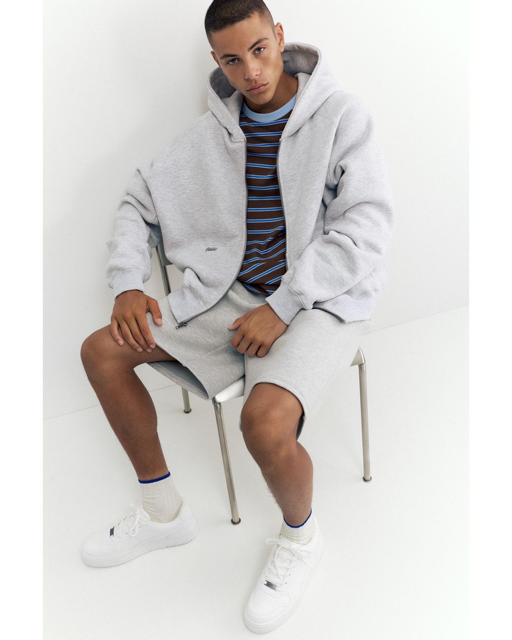 Pull&Bear White Chunky Trainers for men